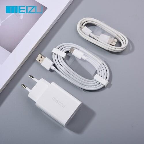 Original Meizu Charger 12V2A Quick adapter EU Plug UP1220E Micro / Type C Cable For Meizu 18 17 Pro 16Xs 16th 15 plus mx4 mx5 E3