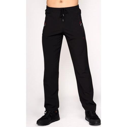Tracksuit Bottom Sports Lycra Hidden Pocket Black