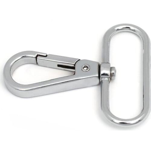 Bag Buckle Clasp Lobster Clip Handbag Hook Silver Bag Strap Clasp for Men Women Bag Accessories Keychain Parts 5pcs