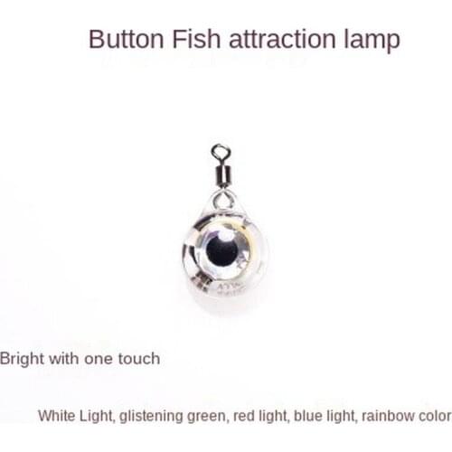 Fishing Lure Light LED Deep Drop Underwater Eye Shape Fishing Squid Fishing Bait Luminous Lure for Attracting Fish