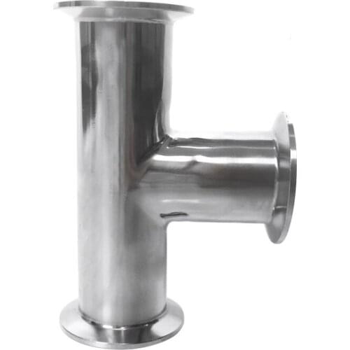 SUS 316L 304 Stainless Steel 0.5" 1.5" 2" 2.5" 3" 3.5" 4" Tri Clamp Tee 3 Way Connector Sanitary Pipe Fitting Homebrew Beer