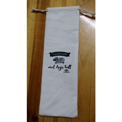 High quality canvas 13*30cm drawstring bag customized jewelry bag wholesale custom gift bag for jewelry watch gift necklace