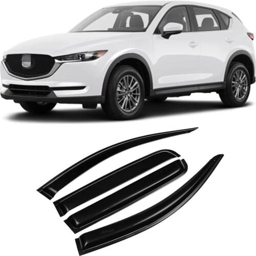 For Mazda CX-5 CX5 2018 2019 2020 2021 Window Visor Rain Sun Smoke Guard Deflector Vent Shade Awning Shelter Trim Rainwear