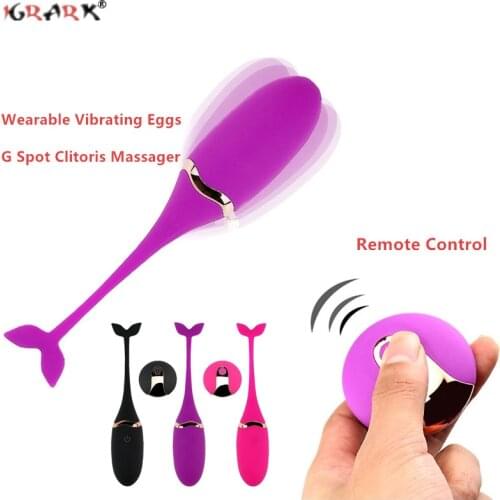 Female Vibrator Wireless Remote Control G-Spot Massager Vibrating Bullet Egg Sex Toys for Women Couples