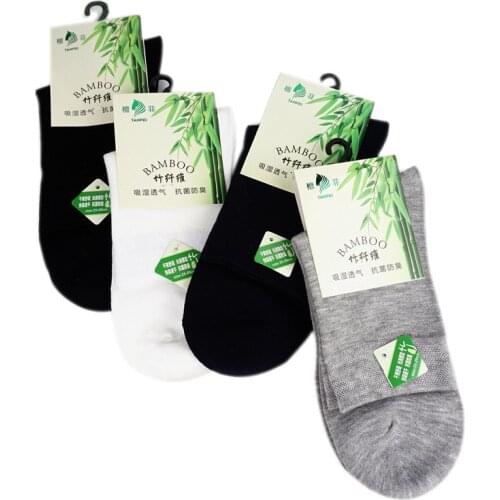 1 Pairs Mens Bamboo Dress Socks Seamless Toe Business Men Thin Socks Natural Antibacterial Soft Crew Sock For Women Men Casual
