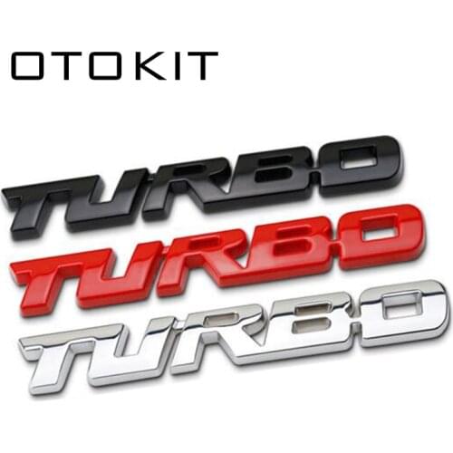 3D Car Styling Sticker Metal TURBO Emblem Body Rear Tailgate Badge For Ford Focus 2 3 ST RS Fiesta Mondeo Tuga Ecosport Fusion