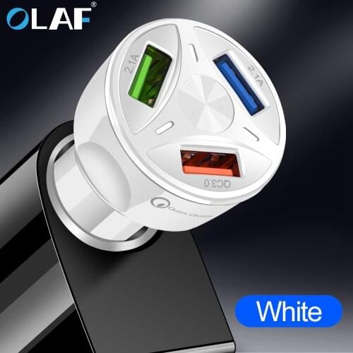 Car USB Charger Quick Charge 3.0 2.0 Mobile Phone Charger 3 Port USB Fast Car Charger for iPhone X Samsung S8 Tablet Car-Charger