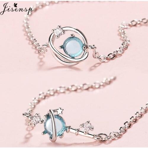 Jisensp pulseras Temperament Dream Universe Planet Charm Bracelets for Women Wedding Jewelry Friendship Bracelet Femme Bijoux