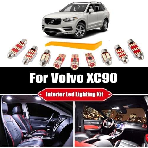 For Volvo XC90 275 2002-2013 2014 Canbus No Error Vehicle LED Interior Map Dome Trunk Light Bulbs Car Lighting Accessories