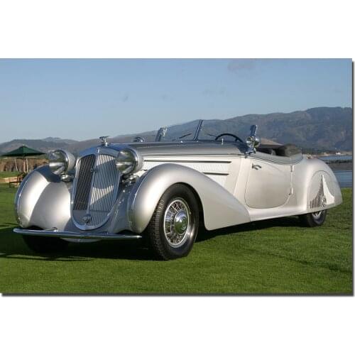 Horch 853 Retro Luxury Cars Poster Canvas Painting For Home Decor Wall Art Pictures For Living Room