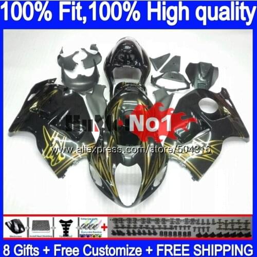 Injection For SUZUKI GSXR 1300 Hayabusa 2008 2013 2014 2015 2016 30MC.122 GSXR-1300 GSXR1300 08 13 14 15 16 Fairing Black yellow