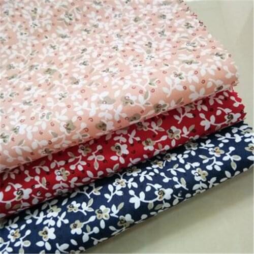 Cotton Floral Printed Fabric Meter For DIY Sewing Craft Dress Clothing Home Textiles Telas Por Metro 100cmX145cm