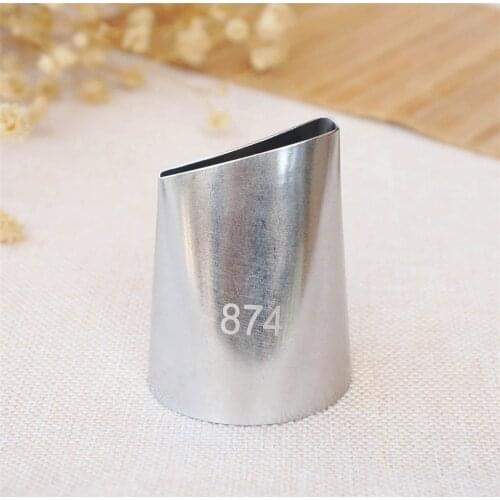 #874 Piping Nozzle crescent Seamless Icing Tube Cream Nozzle Cake & Cupcake Decorating Tools Bakeware Create Petals Icing Tips