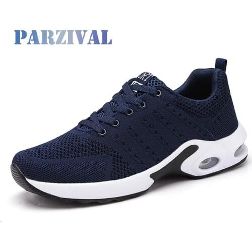 PARZIVAL New Mesh Men Casual Shoes Comfortable Hot Sale Air Cushion Men Shoes Breathable Walking Sneakers Tenis Feminino Zapatos