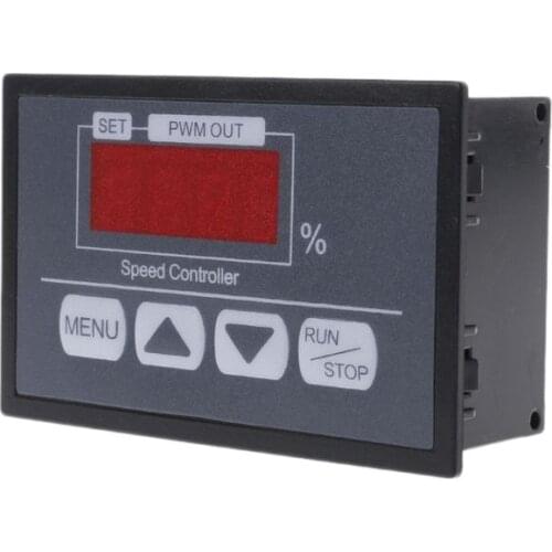2021 New 6-60V PWM DC Motor Speed Controller With Digital Display Panel Button Governor