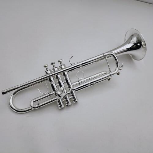 New Brand Senior Austria SCHAGERL 600S Silver Plated Professional Trumpet Music Instruments With Case Mouthpiece Free Shipping