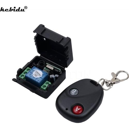 Kebidu mini 433mhz remote control Wireless Remote Control Switch DC12V 10A Telecomando Transmitter with Receiver