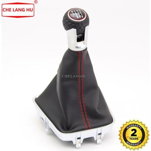 For VW Tiguan 2012 2013 2014 2015 2016 2017 2018 Car-styling 6 Speed Gear Stick shift knob With Leather Boot