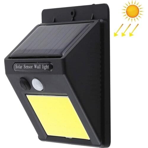 LED COB Solar Lights Outdoor Waterproof Solar Motion Sensor Wall Light Security Lighting with Easy Install for Patio Yard