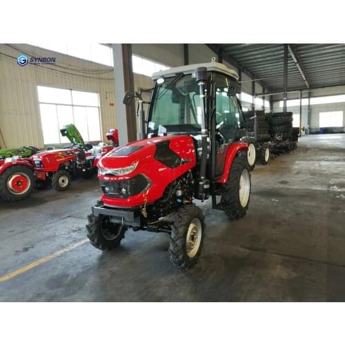 Tractor 50HP 4WD With Cabin Four Wheel Farm Tractor Orchard Paddy Lawn Big Garden Walking Diesel China Agricultural Machinery