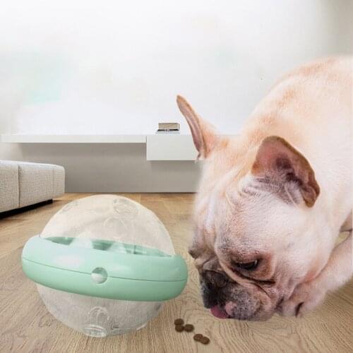 Leaking Dog Toy Pet Ball Slow Food Dog Bowl Flying Funny Saucer Tumbler Training Outdoor Pet Toys Leakage Food Plate Puppy