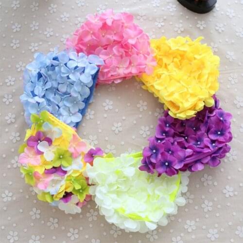 Hot Women Petal Swim Hat Flowers Design Bath Cap Ladies Swimming Cap Swim Pool Hat Swimming Cap