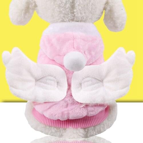 Angel Wing Dog Winter Clothes Warm Fleece Dog Coat Cute French Bulldog Chihuahua Clothes Puppy Dogs Pets Clothing for Small Dog