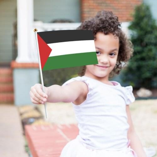 14x21cm Palestine Flag Large Gaza Palestinian Festival Decoration Hand Flag Office/festival/home Decoration Free Shipping 2021