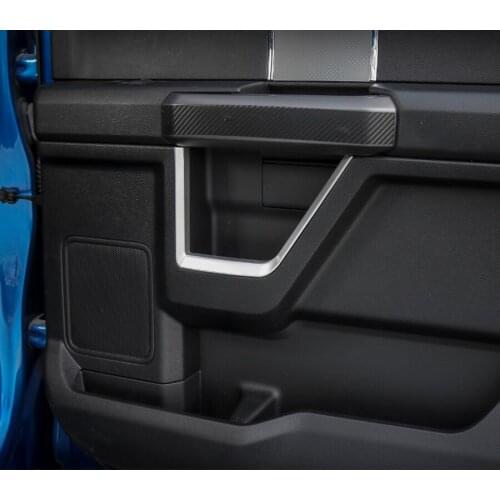 4Pcs/set Car Interior Door Panel Strips Cover Trim Sticker Styling For Ford F150 2015+ ABS