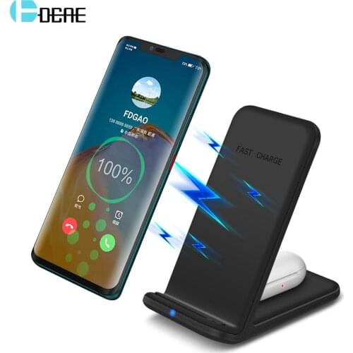 15W 2 In 1 Fast Wireless Charger Stand For Samsung S20 S10 Buds Qi Charging Dock Station for AirPods Pro For iPhone 11 XS XR X 8