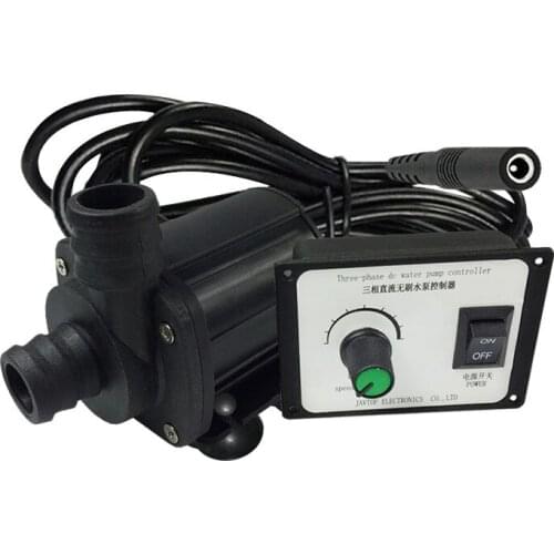 Brushless Motor Solar Water Pump 12V/24V 3 Phase Booster Pump 3000L/H Max +AC Adapter Free Shipping