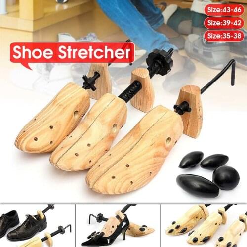 BSAID 1Piece Unisex Shoe Stretcher Shoes Tree Shaper Rack, Adjustable Wooden Pumps Boots Expander Trees Size S/M/L For Women Man