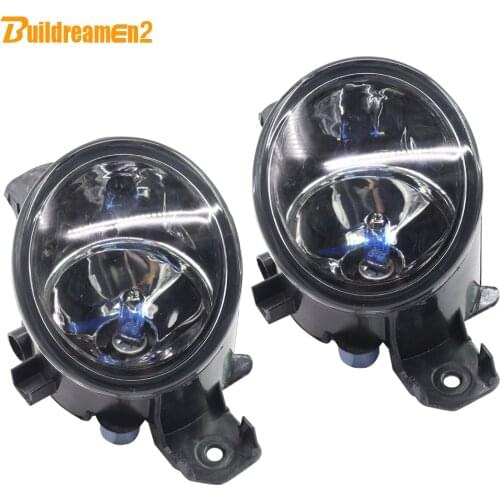 Buildreamen2 For Nissan X-Trail March Urvan Versa Teana Micra Dualis Fuga Presage Bluebird 100W Car Styling Halogen Fog Light