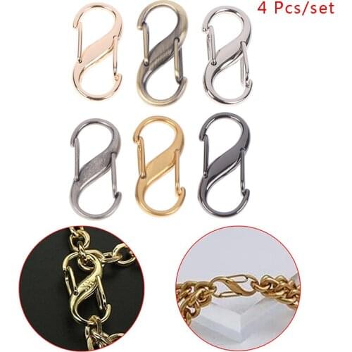 4pcs Handbag DIY Screw Chain Change Length Hook Chain Length Adjustment Buckle Bag Chain Shorten Convenient Bag Chain Accessory