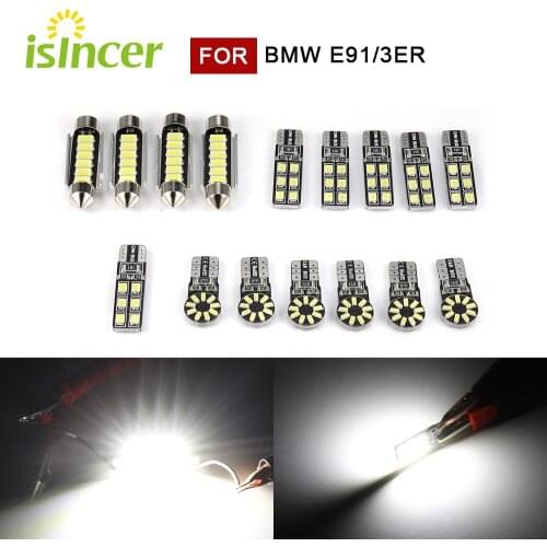 For BMW E91 3 series 2004-2012 Car LED Interior Lights Lamp Dome Map Bulbs Kit Canbus Good lighting