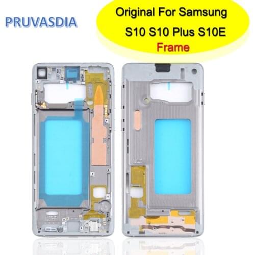 For Samsung Galaxy S10 G973 Middle Frame Midplate Bezel Chassis Housing Parts For Samsung S10 G973F G973U
