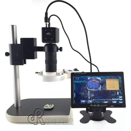 HD Phone Motherboard Repairing Electronic Digital Microscope Eyepiece LED Light Illuminant Industrial Camera with 7 Inch Screen