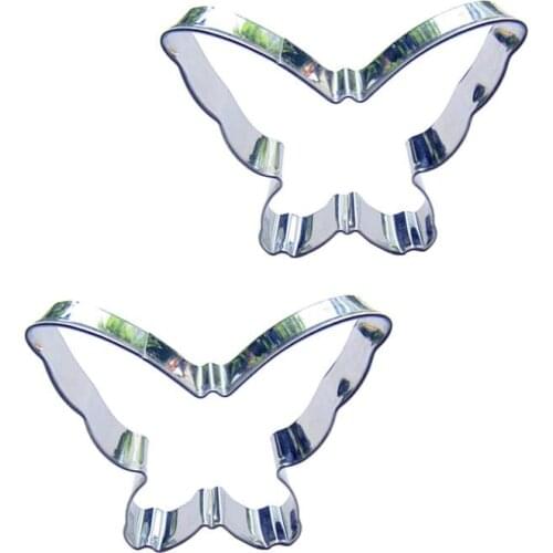 Butterflies shape 2 piece biscuit cutting molds, baking tools, cake decorating soft candy tools