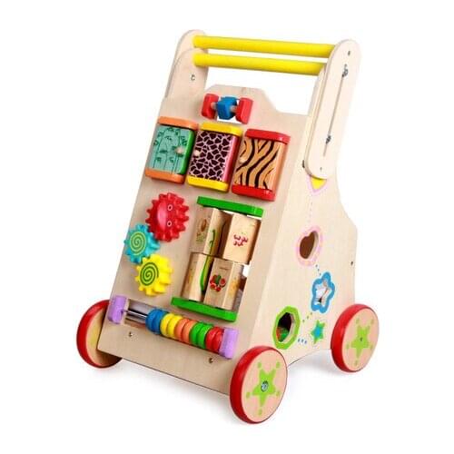 Walkers baby walker with wheel kids toys wooden cart speed control baby toys car andador para bebe montessori toys learning toys