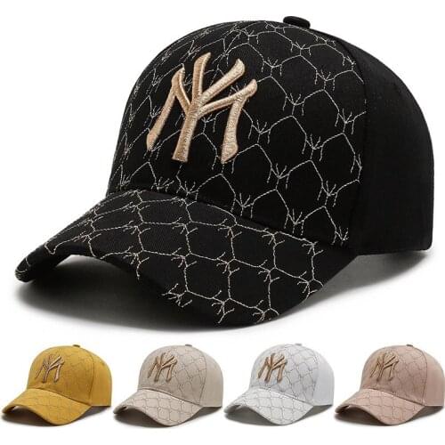 New hat female my gold thread embroidery fashion brand casual baseball cap spring autumn outdoor sports sunshade hats for men