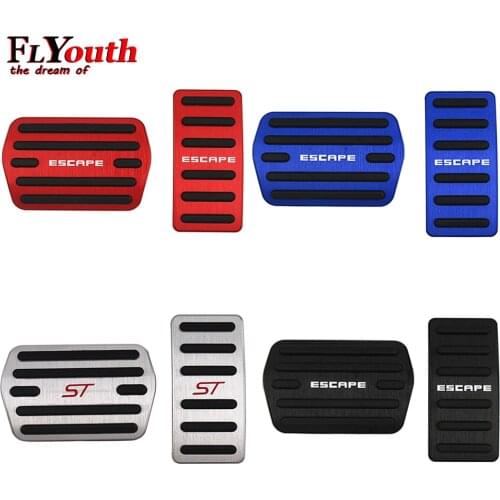 Aluminum Alloy Pedals Cover For Ford escape ST 2019-2021 No Drilling Aluminum Brake Accelerator Pedal Cover