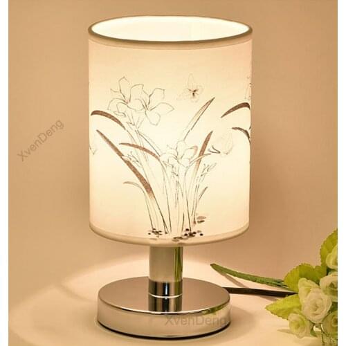 Modern Fabric Table Lamps Cloth Desk Lamp Student Table Lamp Bedroom Indoor Bedside Lamp Home Decoration Living Room Lighting