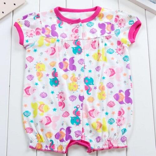 Summer Baby Rompers 100% Cotton Brand Baby Costumes Baby Boys Girls Babys Sets 6 9 12 18 Months Cute Infant Jumpsuit Clothing