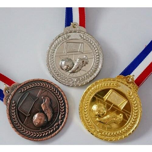 The Golden Boot Medal Football Medal Souvenir Fans Zinc Alloy Official Sport Match Adward Soccer Ball Medals Free Shipping