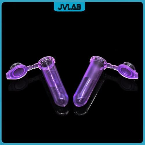 Centrifuge Tube PCR Tube 2 ml Laboratory Centrifugal Tube With Locked Cover Plastic Pink EP Tube Bottom Round With Scale 500/PK