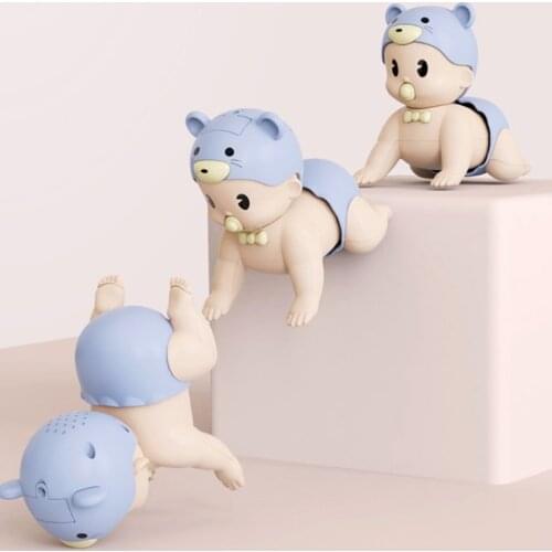 Cute Simulation Pacifier Electric Crawling Toddler Doll Humanoid Baby Toy C5AF