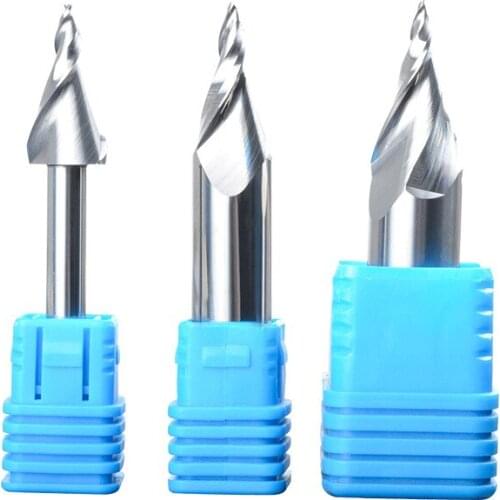 Milling Cutter mini word tungsten steel Taper end mill for Carved acrylic wood metal