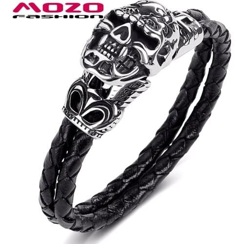 MOZO FASHION Leather Bracelets