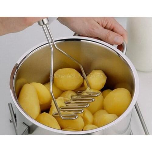 300PCS new Stainless Multifunction Potato Ricer Egg Masher Mould Vegetable Fruit Crusher Kitchen Tool Hot