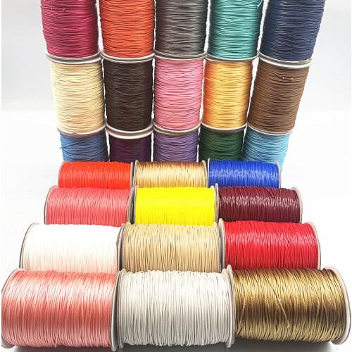 NEW 1.0mm 10meters Waxed Cord String Strap Necklace Rope Beads for Jewelry Making DIY Handmade Bracelet